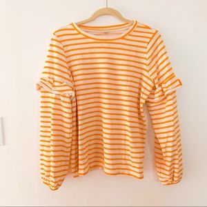 Old Navy Ruffle Sleeve Sweatshirt
